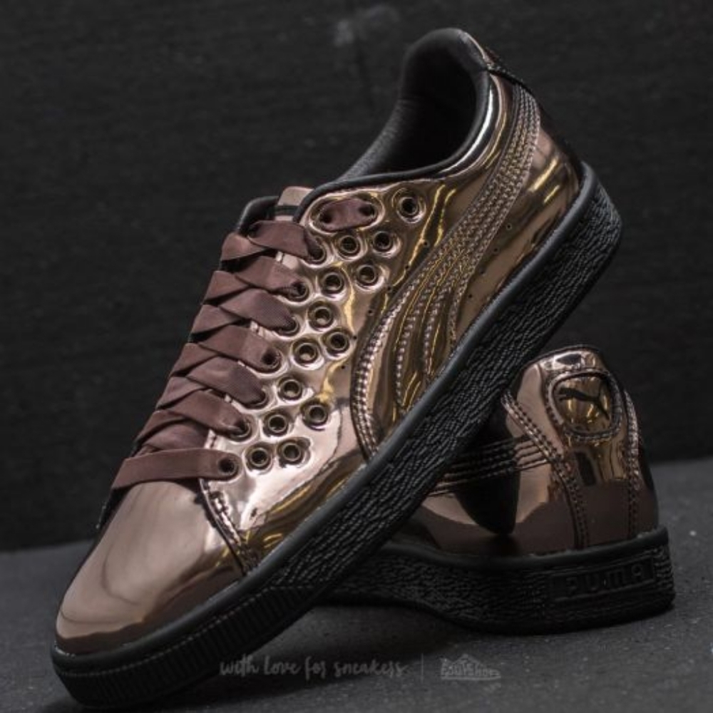 Puma Basket XL Metallic Sneakers - Picture 2 of 9